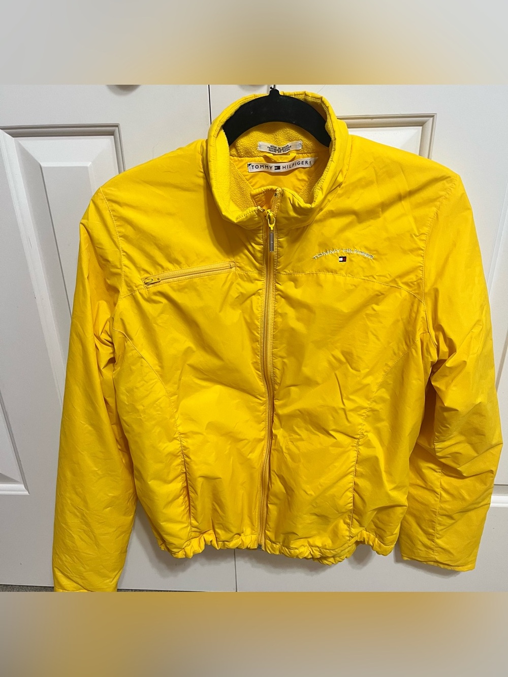 Tommy Hilfiger Bright Yellow women's warm Windbreaker Jacket-L